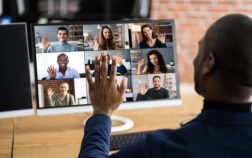 Online Video Conference Work Webinar Online Video Conference Work Webinar On Desktop